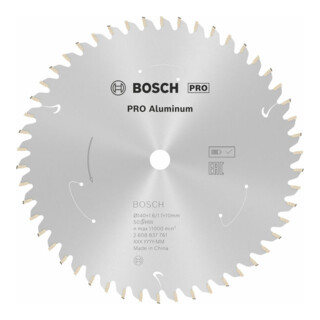 Lame de scie circulaire Bosch Standard for Aluminium pour les scies circulaires manuelles et sans fil à coupe plongeante ainsi que les scies à métaux sans fil
