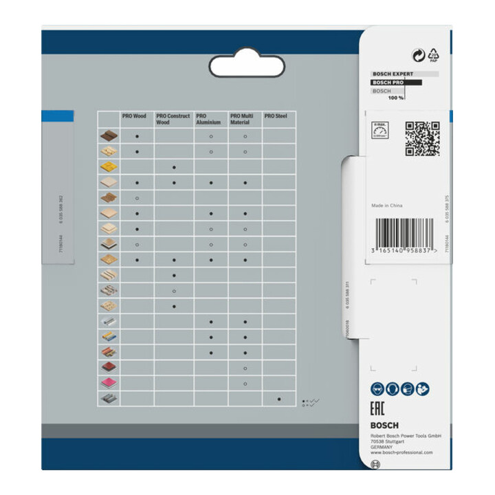 Lame de scie circulaire Bosch Standard pour aluminium, 140x1.6/1.1x10, 50 dents