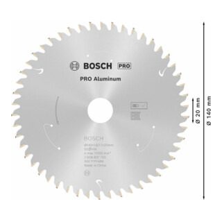 Lame de scie circulaire Bosch Standard for Aluminium pour les scies circulaires manuelles et sans fil à coupe plongeante ainsi que les scies à métaux sans fil