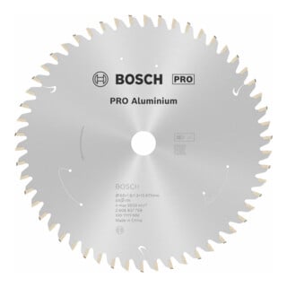 Lame de scie circulaire Bosch Standard for Aluminium pour les scies circulaires manuelles et sans fil à coupe plongeante ainsi que les scies à métaux sans fil