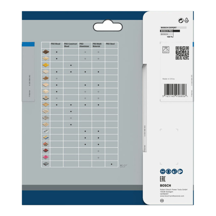 Lame de scie circulaire Bosch Standard pour aluminium, 165x1.8/1.3x15.875, 54 dents