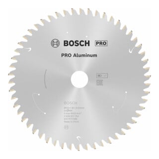 Lame de scie circulaire Bosch Standard for Aluminium pour les scies circulaires manuelles et sans fil à coupe plongeante ainsi que les scies à métaux sans fil