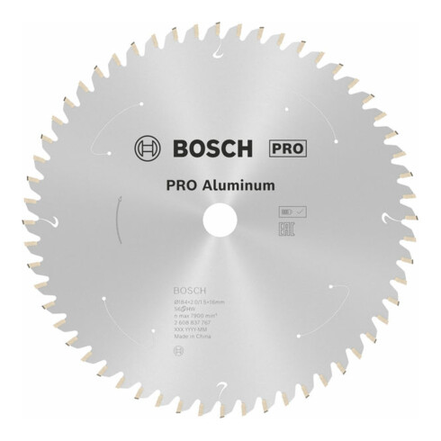 Lame de scie circulaire Bosch Norme pour l'aluminium pour les scies à tronçonner et les scies à onglet sans fil