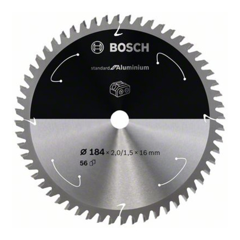 Lame de scie circulaire Bosch Norme pour l'aluminium pour les scies à tronçonner et les scies à onglet sans fil