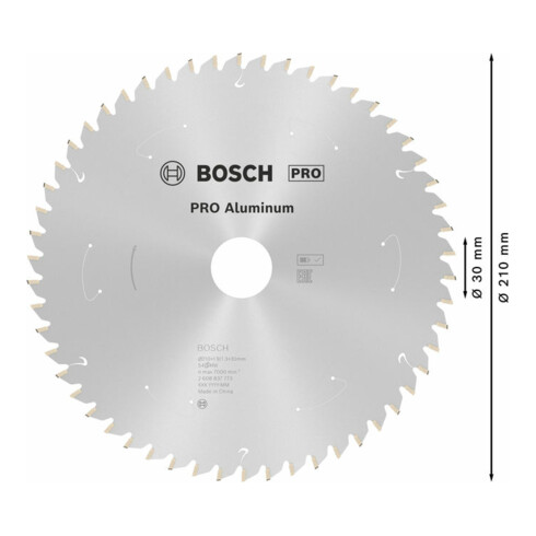 Lame de scie circulaire Bosch Norme pour l'aluminium pour les scies à table sans fil