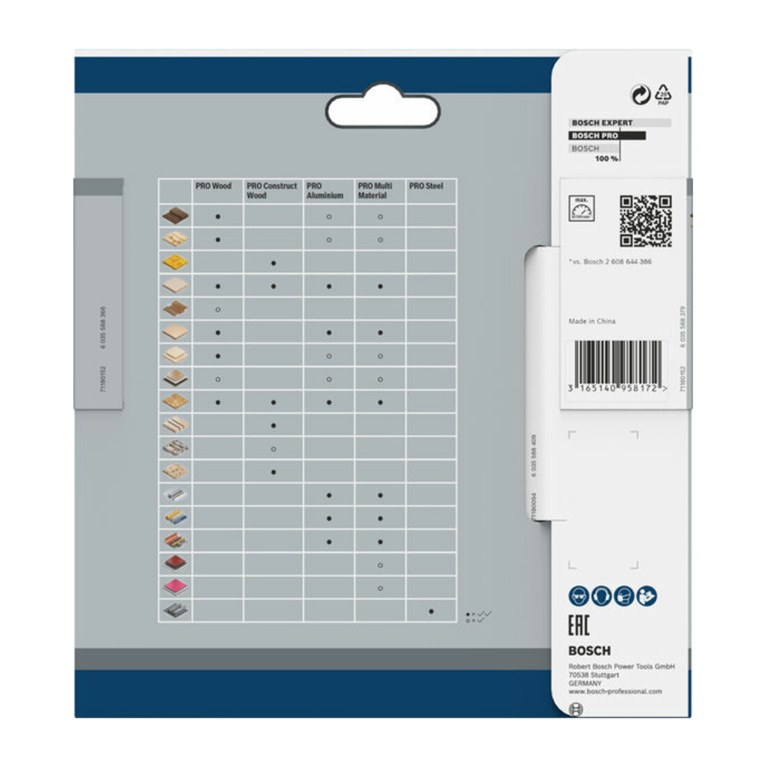 Lame de scie circulaire Bosch standard pour bois, 140x1.5/1x12.7, 24 dents