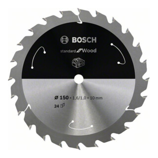 Lame de scie circulaire Bosch Norme pour le bois pour les scies sans fil