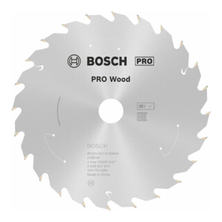 Lame de scie circulaire Bosch Norme pour le bois pour les scies sans fil