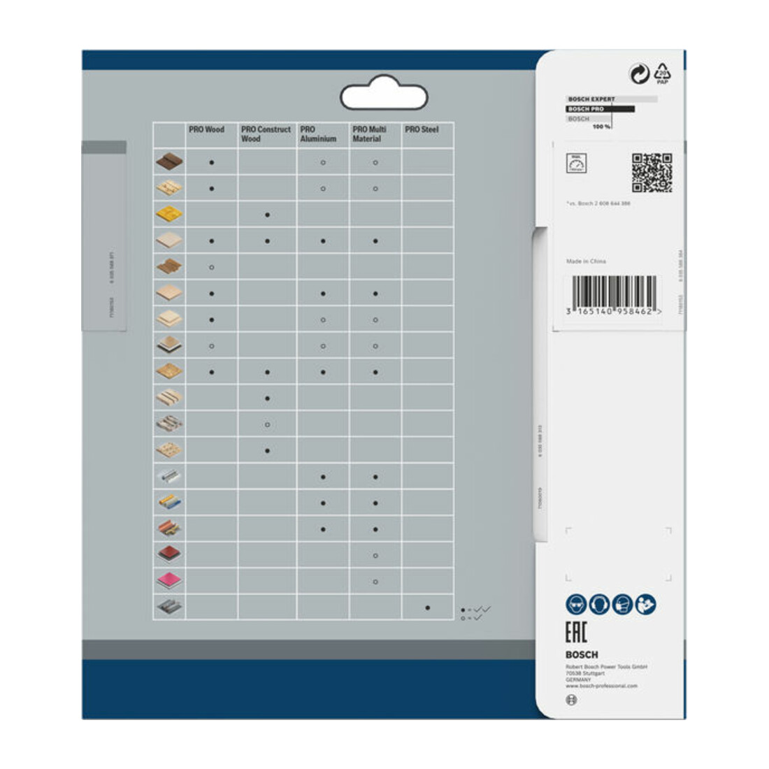 Lame de scie circulaire Bosch standard pour bois, 190x1.6/1.1x20, 24 dents