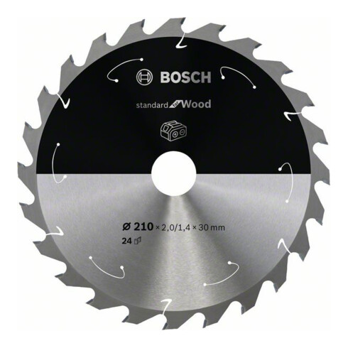 Lame de scie circulaire Bosch Standard pour bois, 210x1.7/1.2x30, 24 dents