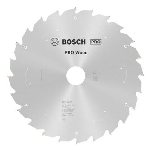 Lame de scie circulaire Bosch Standard pour bois 216 x 1,7/1,2 x 30 24 dents
