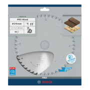 Lame de scie circulaire Bosch Standard pour bois 216 x 1,7/1,2 x 30 48 dents-5