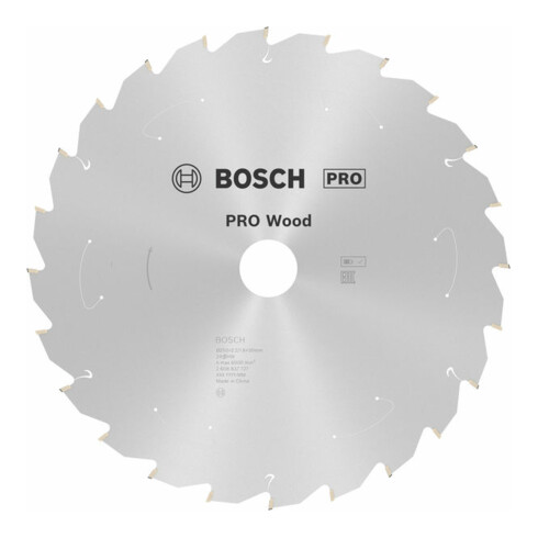 Lame de scie circulaire Bosch Standard pour bois, 250x2.2/1.6x30, 24 dents