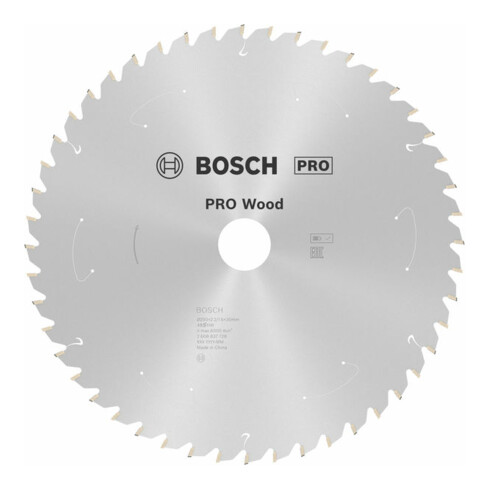 Lame de scie circulaire Bosch Standard pour bois, 250x2.2/1.6x30, 48 dents