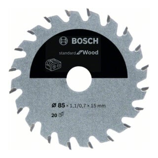 Lame de scie circulaire Bosch Norme pour le bois pour les scies sans fil