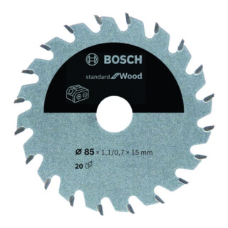 Lame de scie circulaire Bosch Norme pour le bois pour les scies sans fil