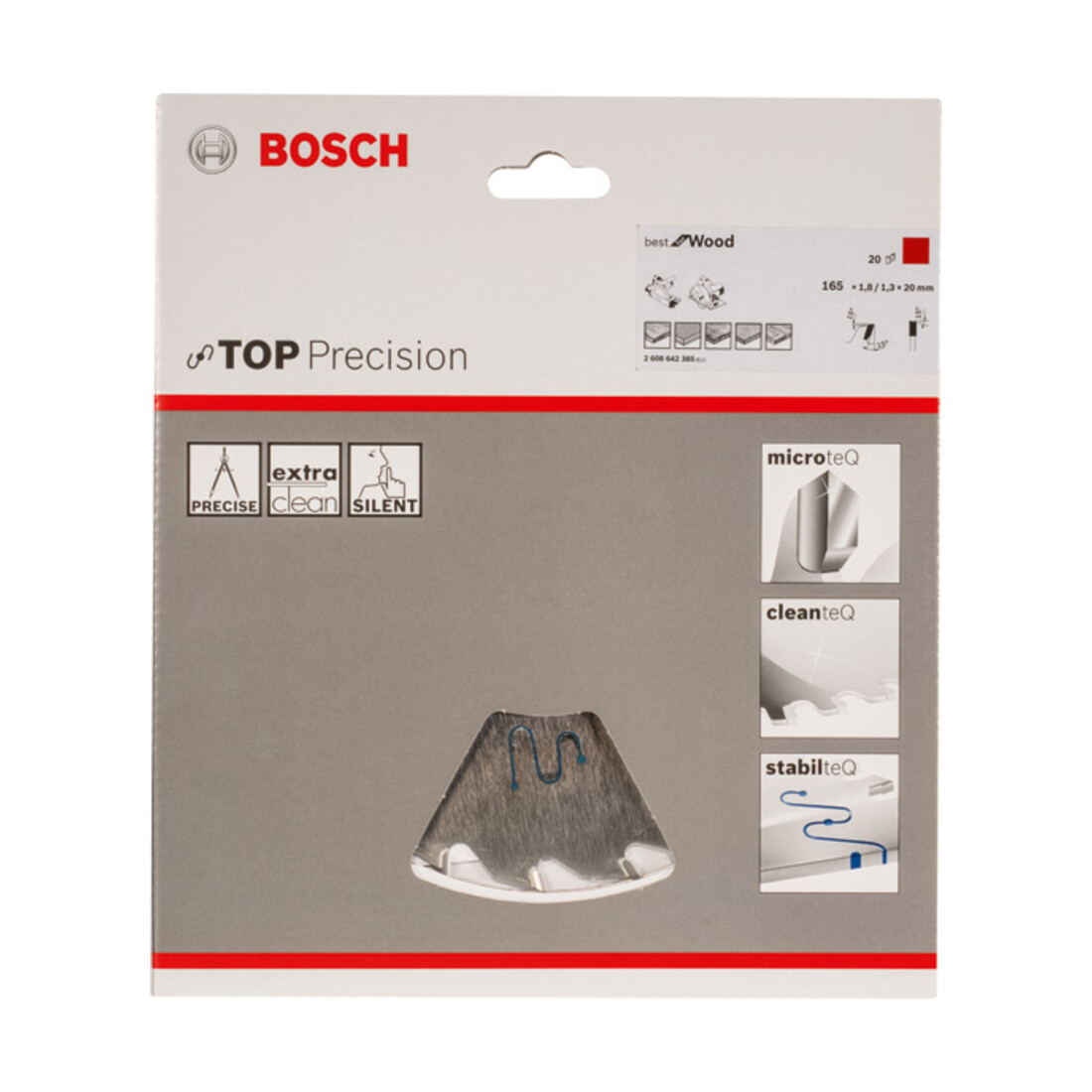 Bosch Lame de scie circulaire Best Holz pour scies plongeantes et portatives 165 × 20 × 1,8 mm