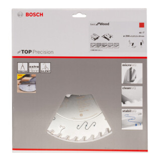 Lame de scie circulaire Bosch Best Holz Pour les scies à table coulissante horizontale/verticale et les scies à table 30 mm