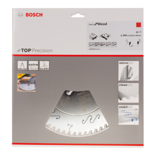 Lame de scie circulaire Bosch Best Holz Pour les scies à table coulissante horizontale/verticale et les scies à table 30 mm