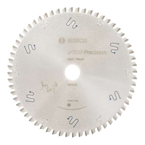 Lame de scie circulaire Bosch Top Precision Best for Wood 305 x 30 x 2,3 mm 72