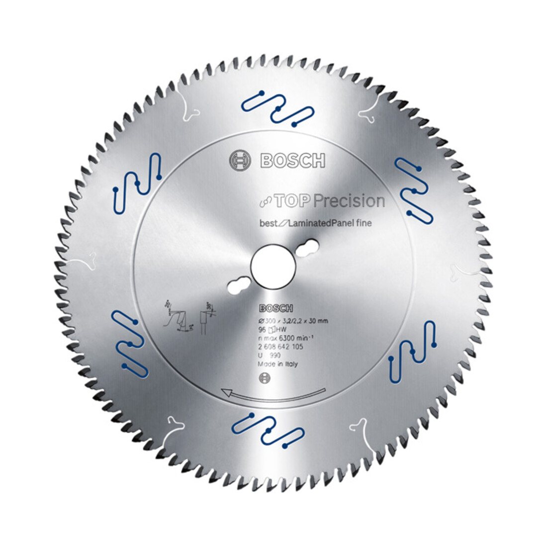 Lame de scie circulaire Bosch Top Precision Meilleur pour panneau stratifié Fin 350x30x3,5 mm 108