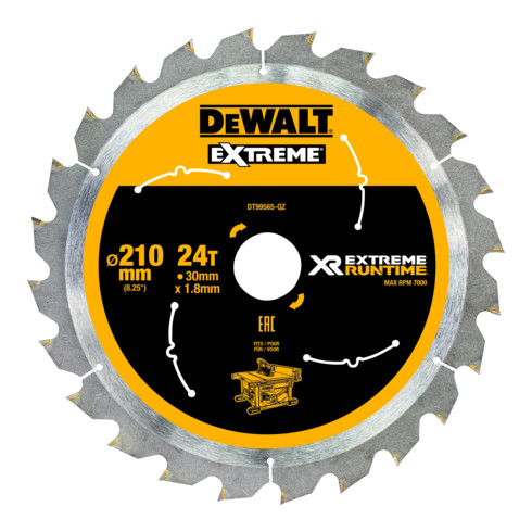 Lame de scie circulaire DEWALT fixe 210/30 mm 24WZ/FZ DT99565-QZ