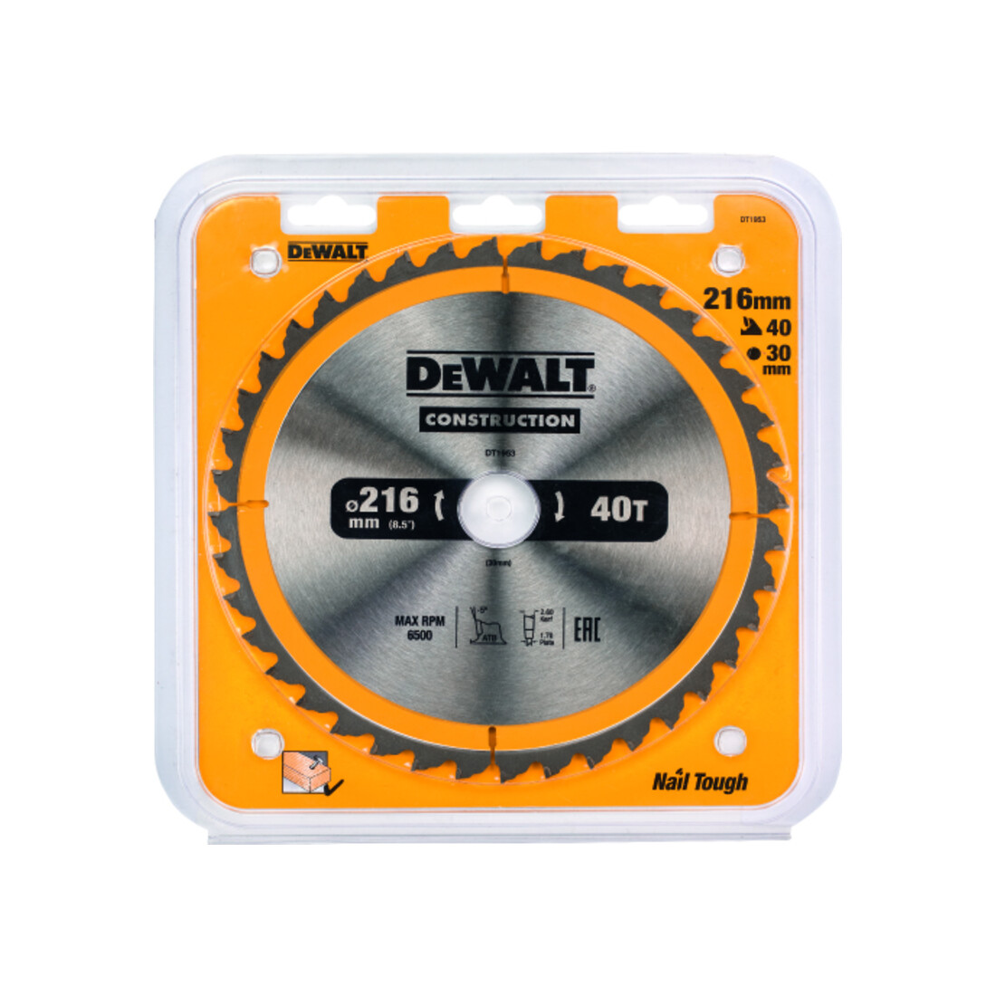 Lame de scie circulaire DeWalt fixe WZ pour le bois et les matériaux composites
