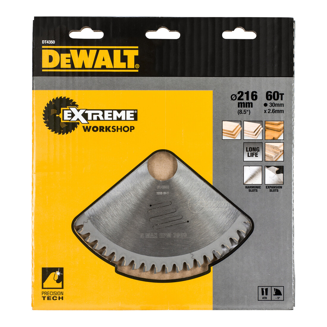 Lame de scie circulaire DEWALT fixe 216/30mm 60WZ
