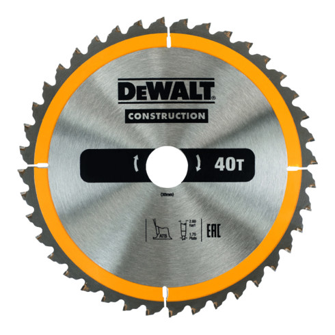 Lame de scie circulaire DEWALT fixe 235/30 mm 40WZ DT1955-QZ