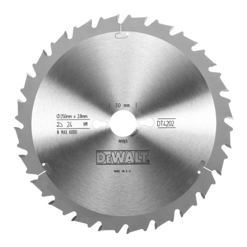 Lame de scie circulaire DEWALT fixe 250/30 mm 24FZ DT4202-QZ