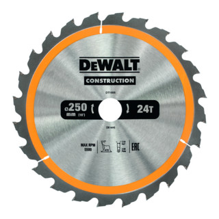 Lame de scie circulaire DeWalt fixe WZ pour le bois et les matériaux composites