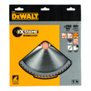Lame de scie circulaire DEWALT fixe 250/30mm 60TFZ-3