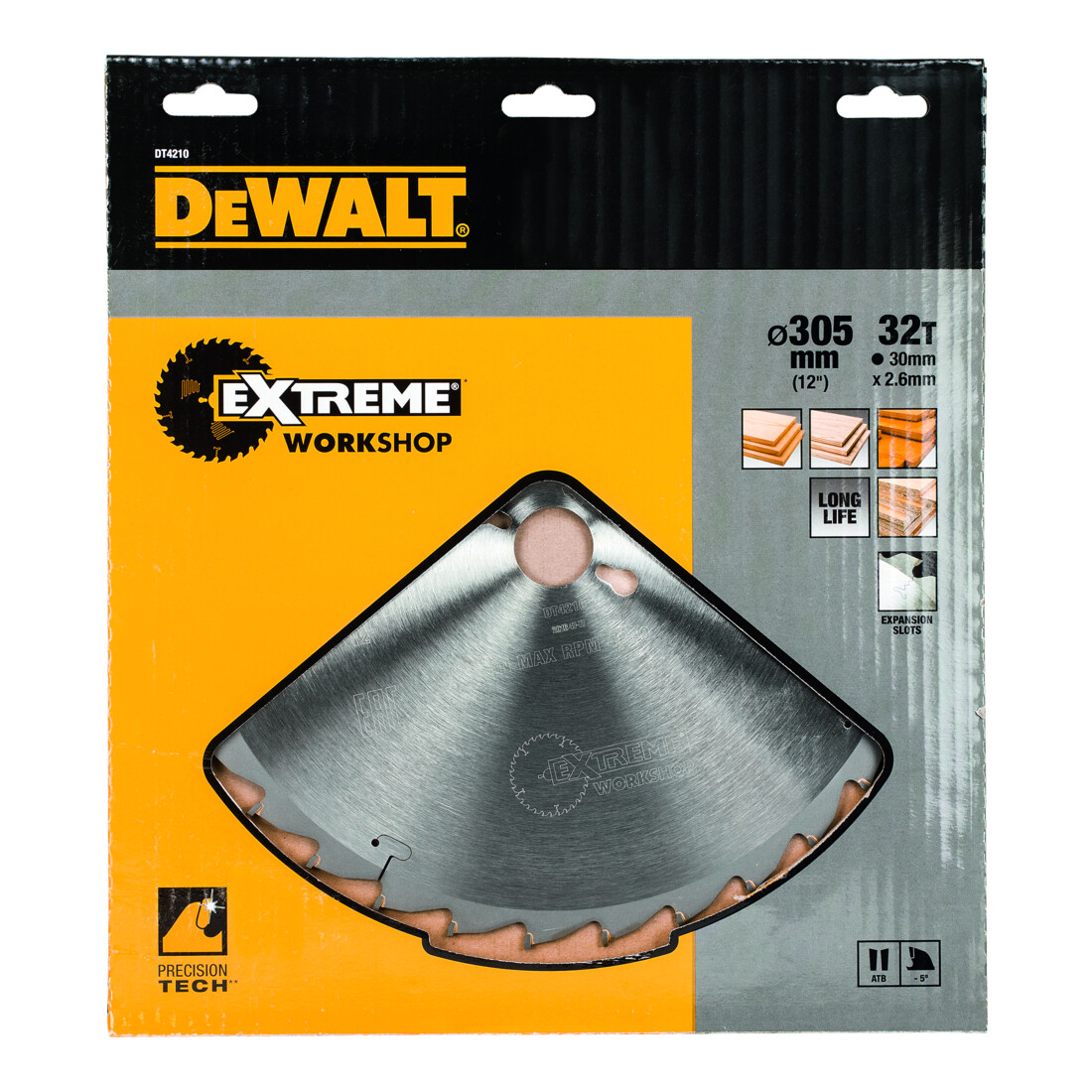 Lame de scie circulaire fixe DeWalt pour le bois, le plastique et l'aluminium
