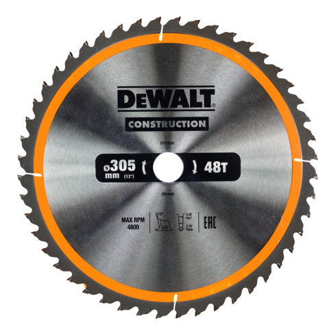 Lame de scie circulaire DEWALT fixe 305/30 mm 48WZ DT1959-QZ
