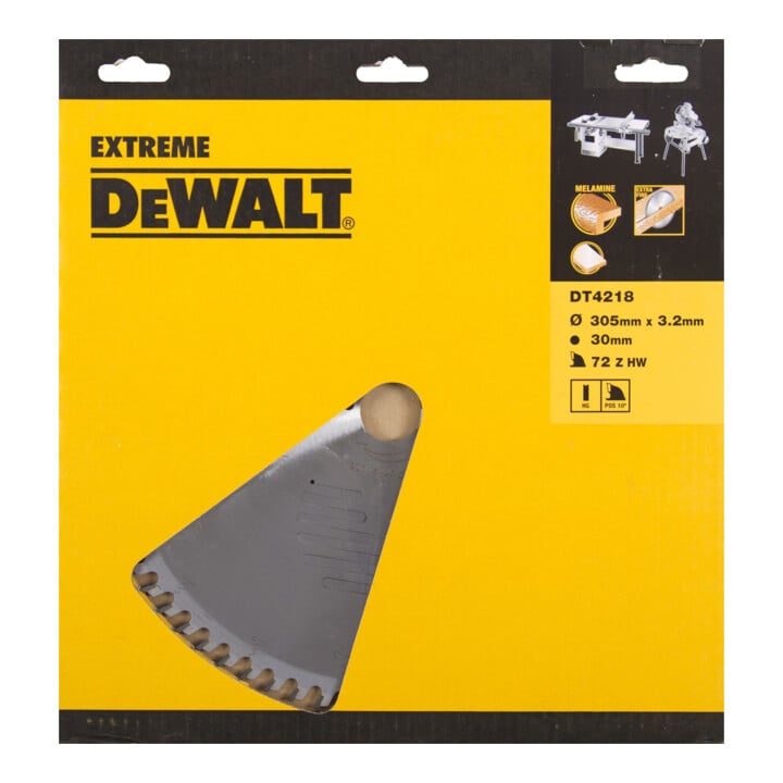 Lame de scie circulaire DEWALT fixe 305/30 mm 72HZ DT4218-QZ