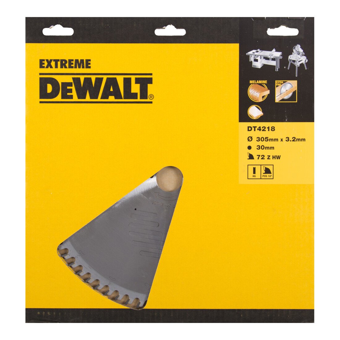 Lame de scie circulaire DEWALT fixe 305/30 mm 72HZ DT4218-QZ
