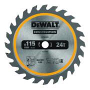 Lame de scie circulaire DEWALT TCT/HM pour scies circulaires portatives sans fil, 115x9,5mm, 24WZ DT20420-QZ-2