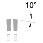 Lame de scie circulaire de précision EDESSÖ coupe dents alternées angle de coupe négatif multi-dents, HW-4