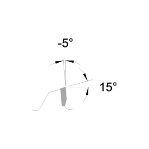 Lame de scie circulaire EDESSÖ coupe de précision de finition dent alternée angle de coupe négatif dent multiple, HW 216x2,8/1,8x30 Z=48 W neg