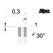 Lame de scie circulaire EDESSÖ coupe de finition de précision HDpos durée de vie élevée, pos-4