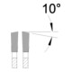 Lame de scie circulaire EDESSÖ coupe avec précision et finition d'une dent alternée angle de coupe négatif multi-dent, HW 250x3,2/2,2x30 Z=60 W neg