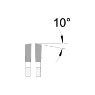Lame de scie circulaire de précision, dents multiples en carbure de tungstène, forme WZ-neg.