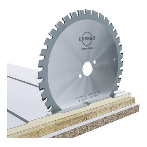 Lame de scie circulaire EDESSÖ pour machines sans fil, MULTImat (lame de scie à coupe fine), HW 160x1,8/1,2x20 Z=24 SWZ