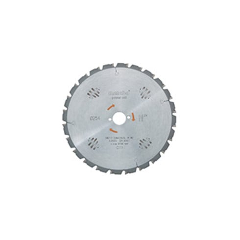 Lame de scie circulaire HW/CT 254 x 30 x 2,4/1,6, nombre de dents 24, affûtage en biseau alterné, angle d'attaque 20° metabo