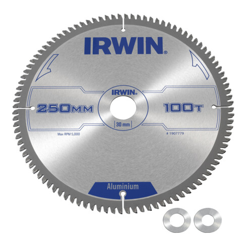 Lame de scie circulaire Irwin Spécial 250/30mm 100TCG