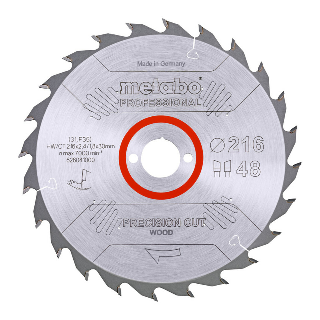 Lame de scie circulaire Metabo HW/CT 216 x 30 x 2,4/1,8