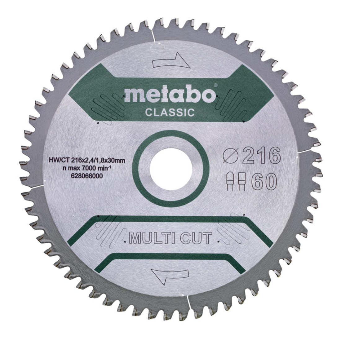 Lame de scie circulaire Metabo HW/CT 216x30x2,4/1,8