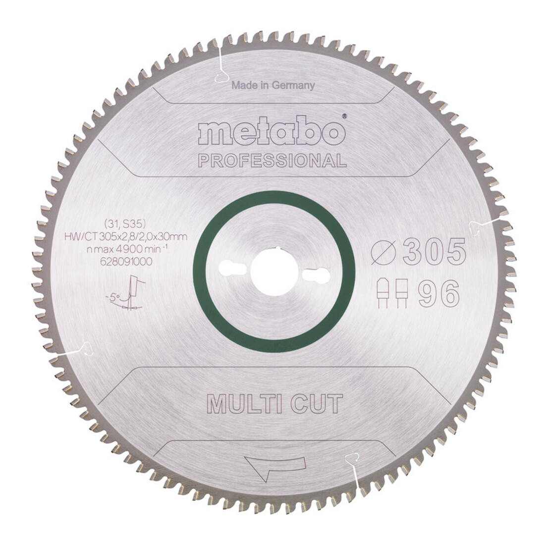 Lame de scie circulaire Metabo HW/CT 305 x 30 x 2,8/2,0