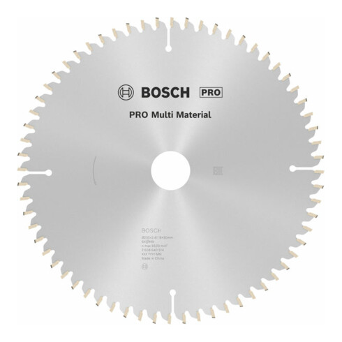 Lame de scie circulaire Multi Material 235 x 30/25 x 2,4 mm; 64