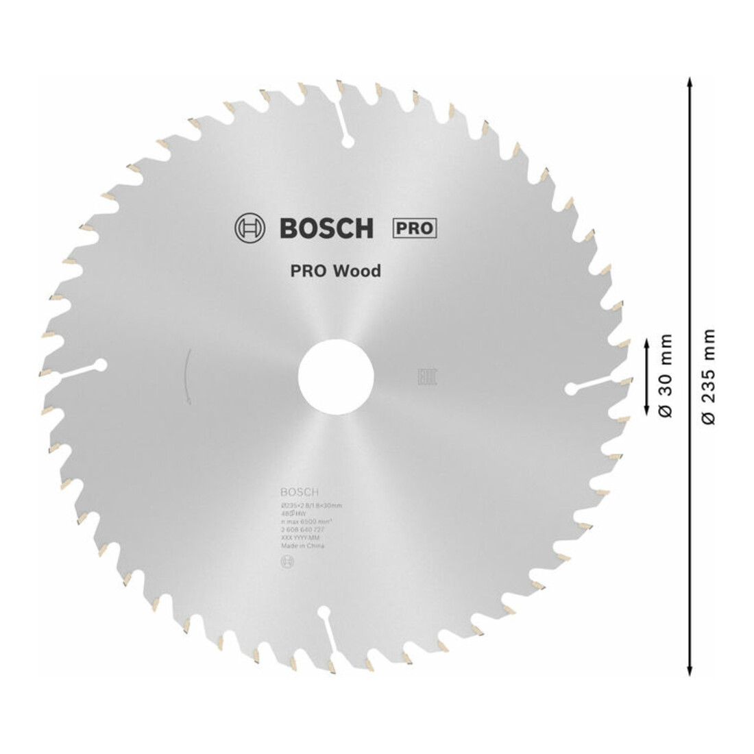 Lame de scie circulaire Optiline Wood 235 x 30/25 x 2,8 mm, 48